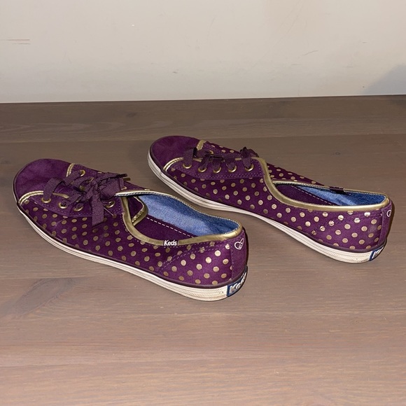 Keds x Taylor Swift Purple and Gold Polka Dot Shoes - Women’s Size 8.5 - Picture 7 of 8